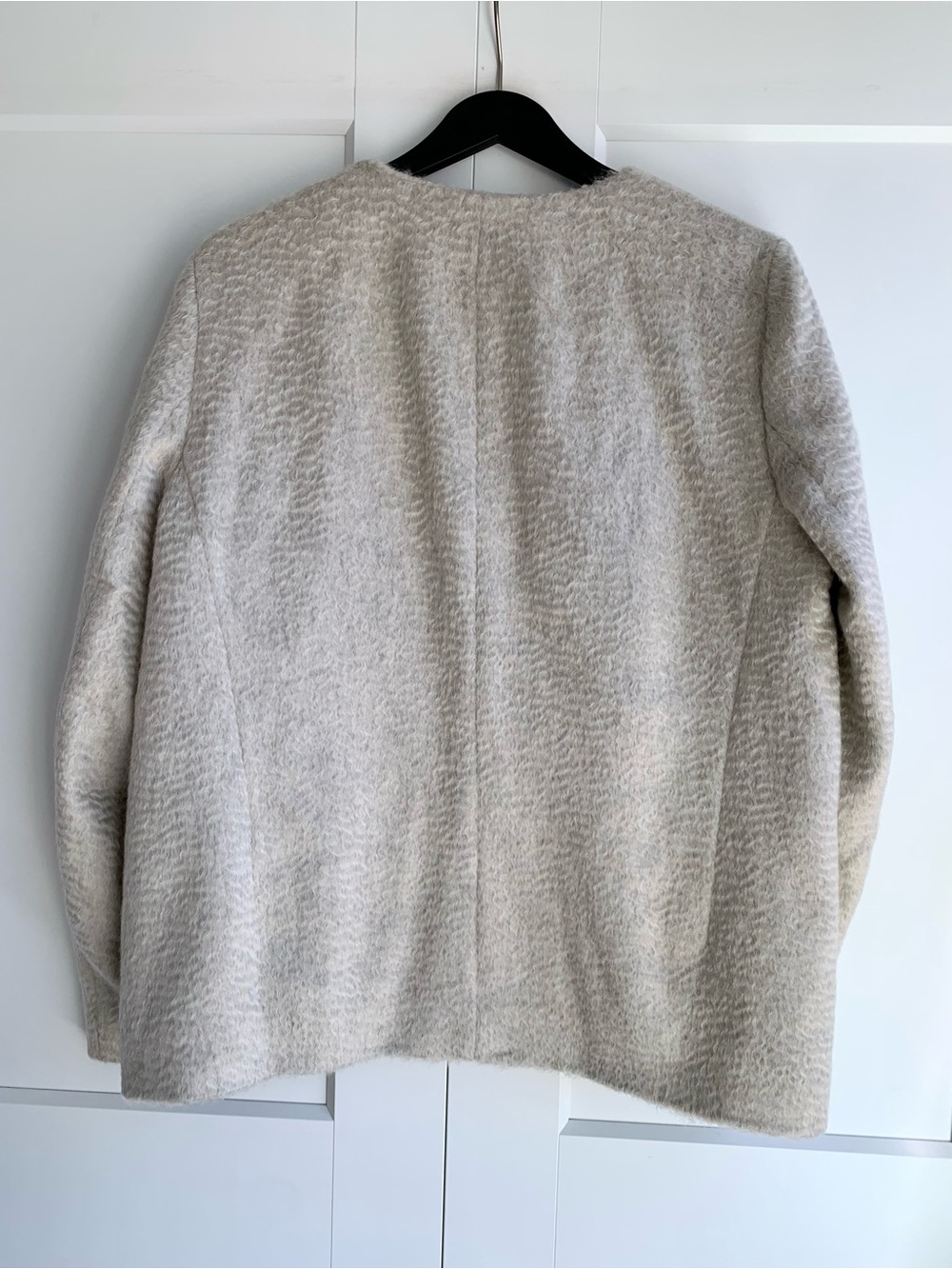 COS Open Front light gray blazer size M - Picture 2 of 5